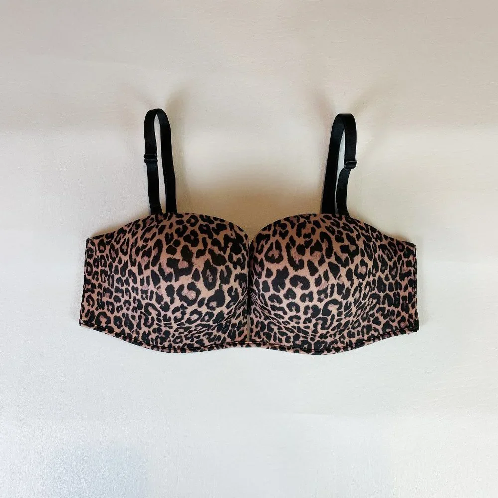 NWOT Victoria's Secret Bombshell Bra 36C Multi-way/Multioption Leopard B1598